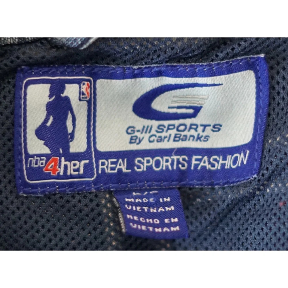 New Jersey Nets 77 NBA Denim Jean Jacket Size L - Picture 8 of 8